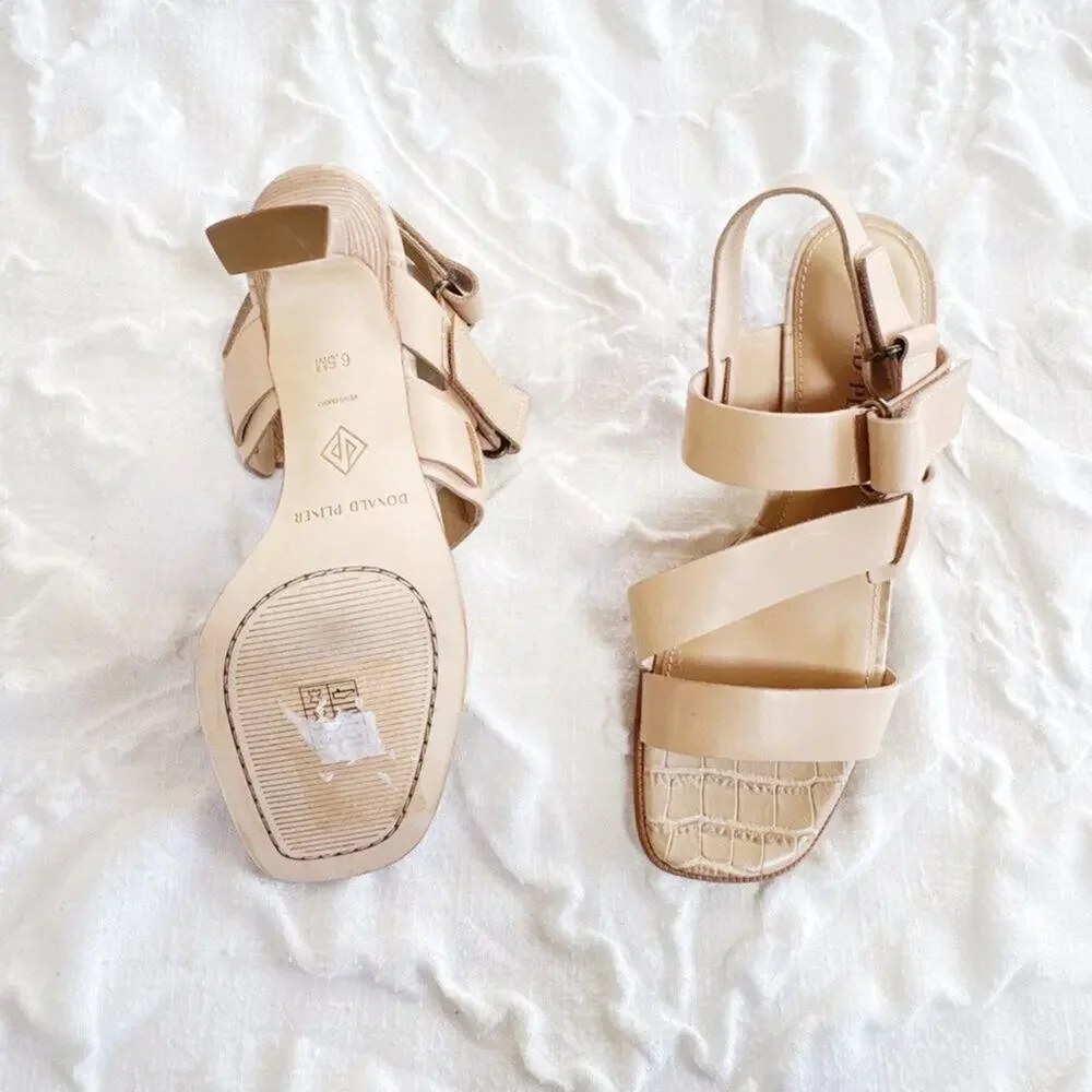 Donald Pliner Kamele Kitten Heel Sandal New